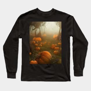 Sinister Halloween Pumpkin Patch Long Sleeve T-Shirt